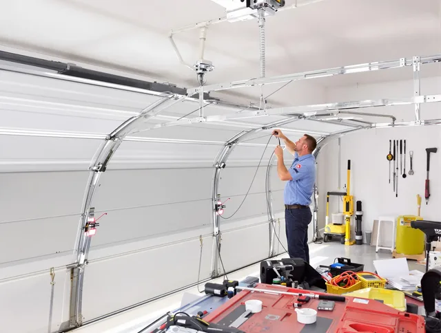 Garage door cable repair service by Waterford Garage Door Repair in Waterford