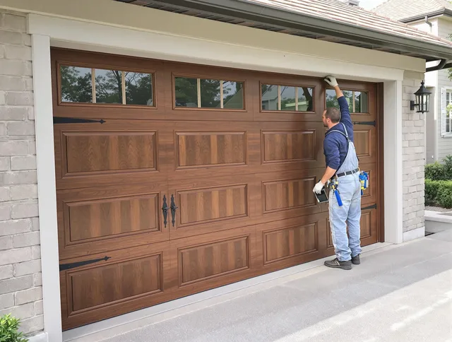 Custom garage door showcase by Waterford Garage Door Repair in Waterford