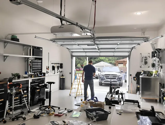 Garage door opener installation by Waterford Garage Door Repair in Waterford