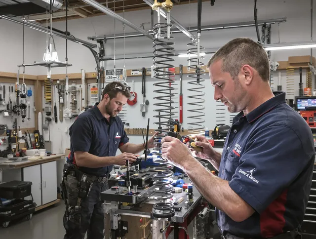 Garage door spring repair service by Waterford Garage Door Repair in Waterford